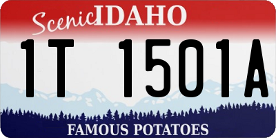 ID license plate 1T1501A