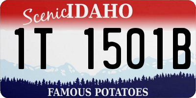 ID license plate 1T1501B