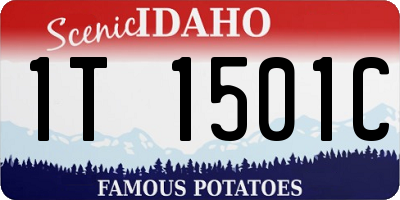 ID license plate 1T1501C