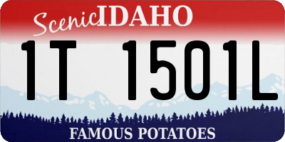 ID license plate 1T1501L