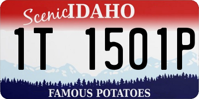 ID license plate 1T1501P