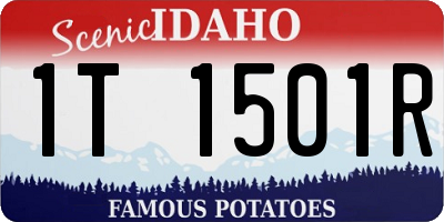 ID license plate 1T1501R