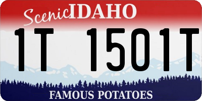 ID license plate 1T1501T