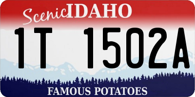 ID license plate 1T1502A