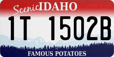ID license plate 1T1502B
