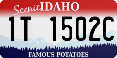 ID license plate 1T1502C