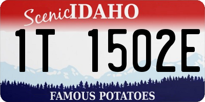 ID license plate 1T1502E