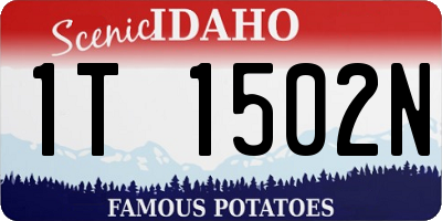 ID license plate 1T1502N