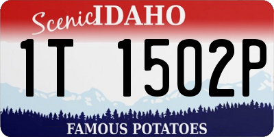 ID license plate 1T1502P