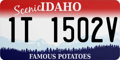ID license plate 1T1502V