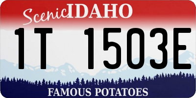ID license plate 1T1503E
