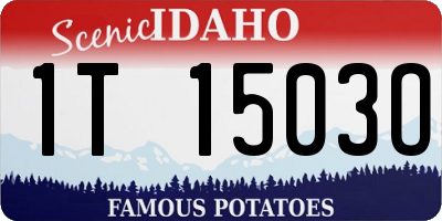 ID license plate 1T1503O