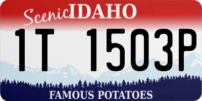 ID license plate 1T1503P