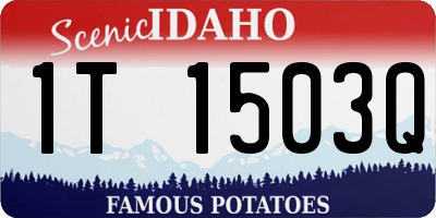 ID license plate 1T1503Q