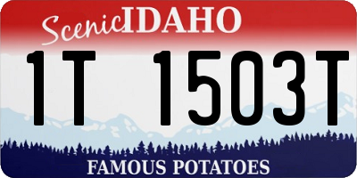 ID license plate 1T1503T