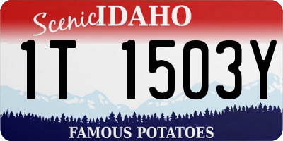 ID license plate 1T1503Y