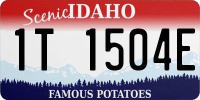 ID license plate 1T1504E