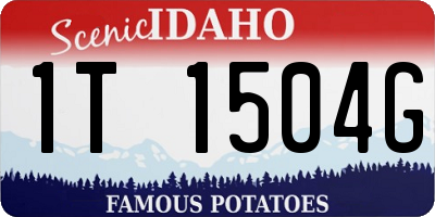 ID license plate 1T1504G