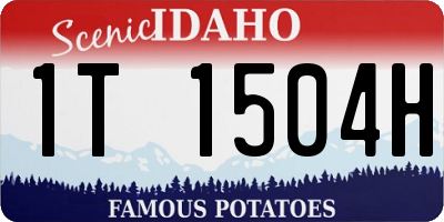 ID license plate 1T1504H