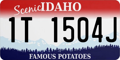 ID license plate 1T1504J