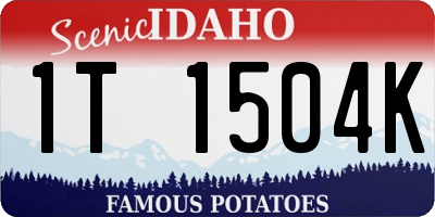 ID license plate 1T1504K