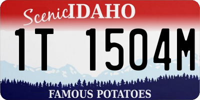 ID license plate 1T1504M