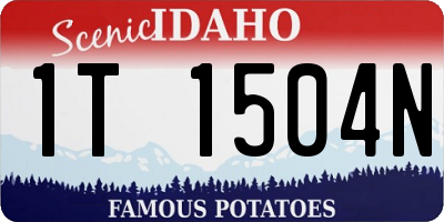 ID license plate 1T1504N