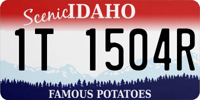 ID license plate 1T1504R