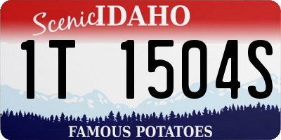 ID license plate 1T1504S