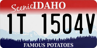 ID license plate 1T1504V