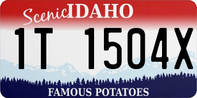 ID license plate 1T1504X