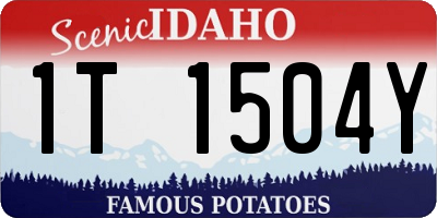 ID license plate 1T1504Y
