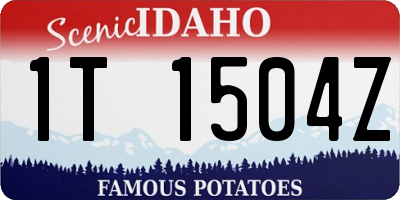ID license plate 1T1504Z