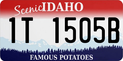 ID license plate 1T1505B