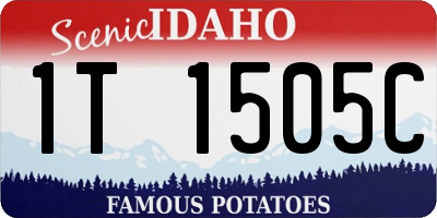 ID license plate 1T1505C