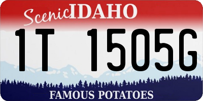 ID license plate 1T1505G