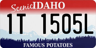 ID license plate 1T1505L