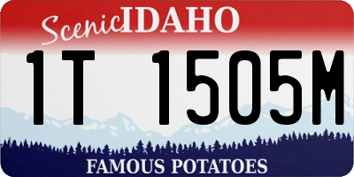 ID license plate 1T1505M
