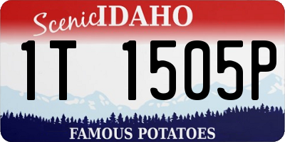 ID license plate 1T1505P