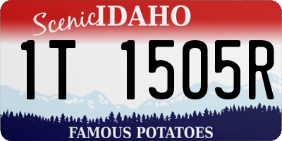 ID license plate 1T1505R