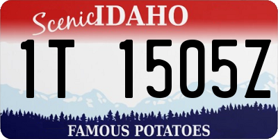 ID license plate 1T1505Z