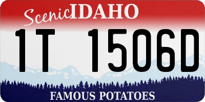 ID license plate 1T1506D
