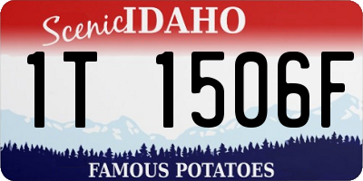 ID license plate 1T1506F
