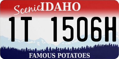 ID license plate 1T1506H