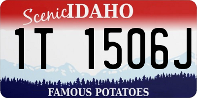 ID license plate 1T1506J
