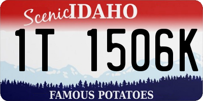 ID license plate 1T1506K