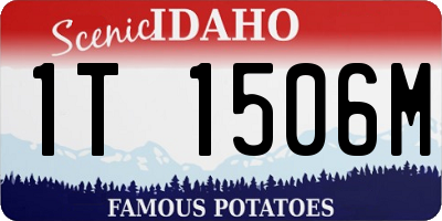 ID license plate 1T1506M