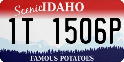 ID license plate 1T1506P