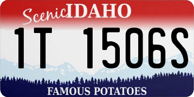 ID license plate 1T1506S
