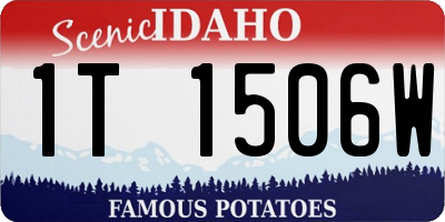 ID license plate 1T1506W